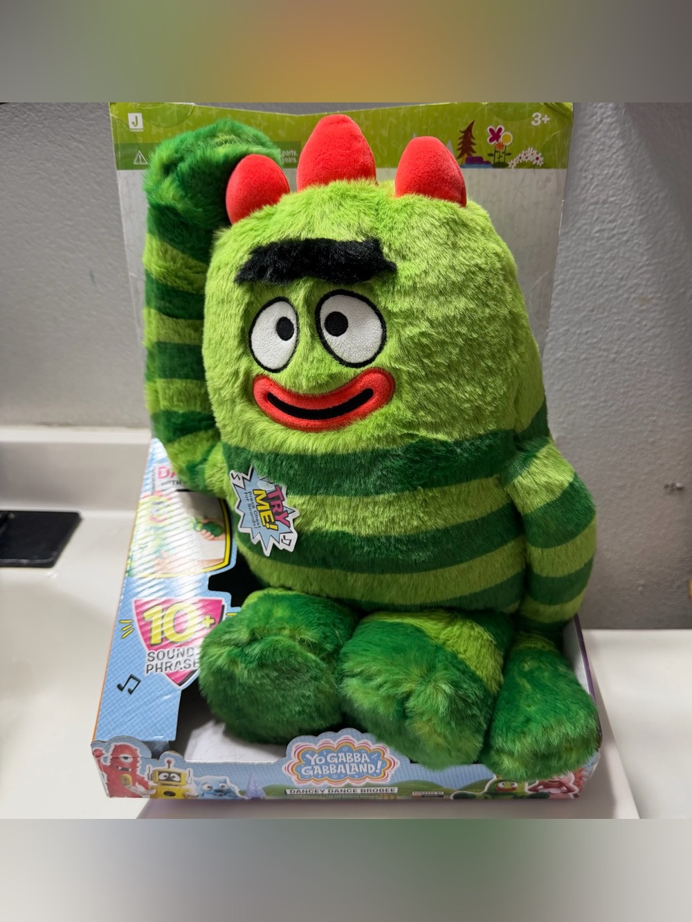 Yo Gabba Gabba Dancey Dance Brobee Plush
